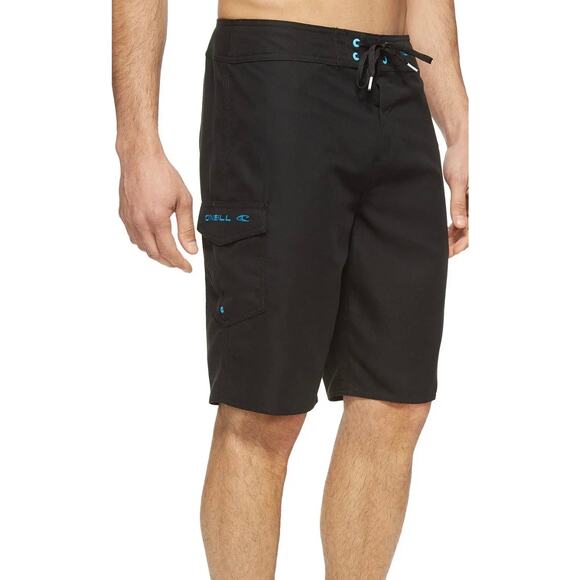 O’Neill Black Santa Cruz Solid 2.0 Swim Trunks Shorts Boardshorts 36 NWT - Picture 4 of 7
